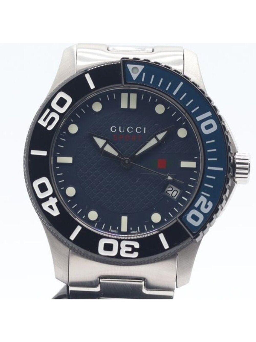 Gucci G-Timeless Sports Date Navy Dial Watch